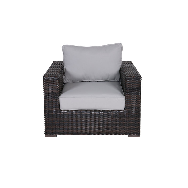 Fauteuil club Woodham, Gris clair