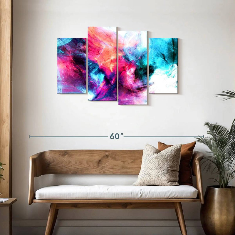 Nuage surréel abstrait Avery, H 27 po x l 43 po