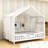 House Bed With Slats And Safety Railings-723540005-723540004