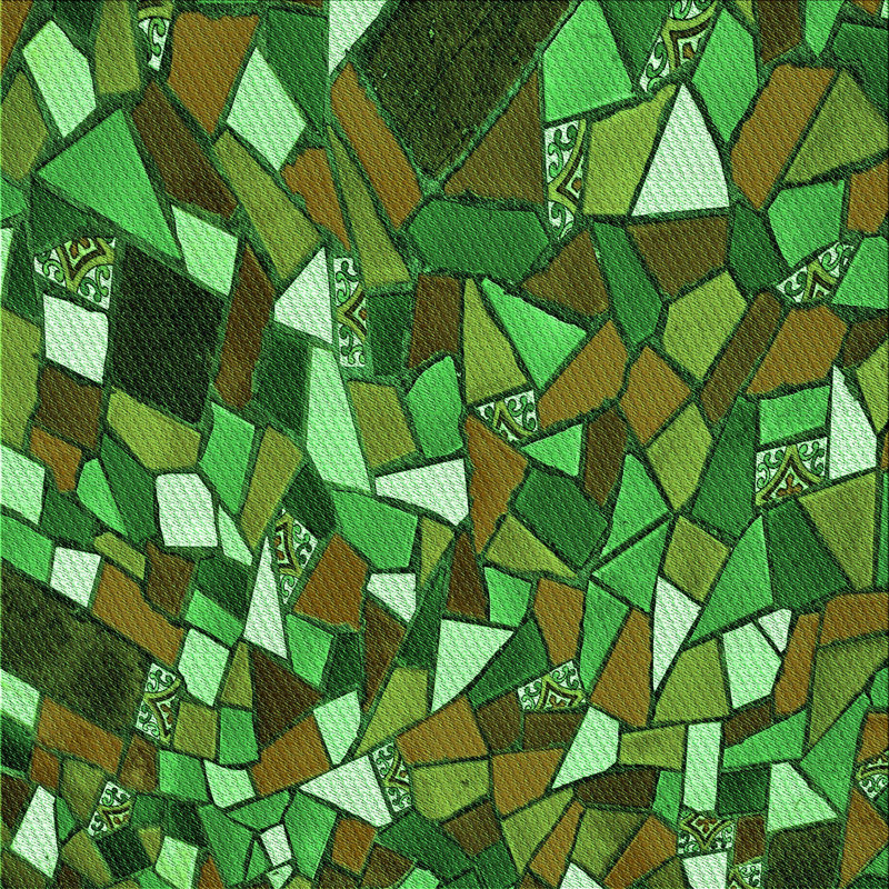 Geometric Indoor Rug, Square 8'