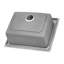 Ruvati 25 x 22 inch Drop-in Topmount Kitchen Sink 16 Gauge Stainless Steel Single Bowl