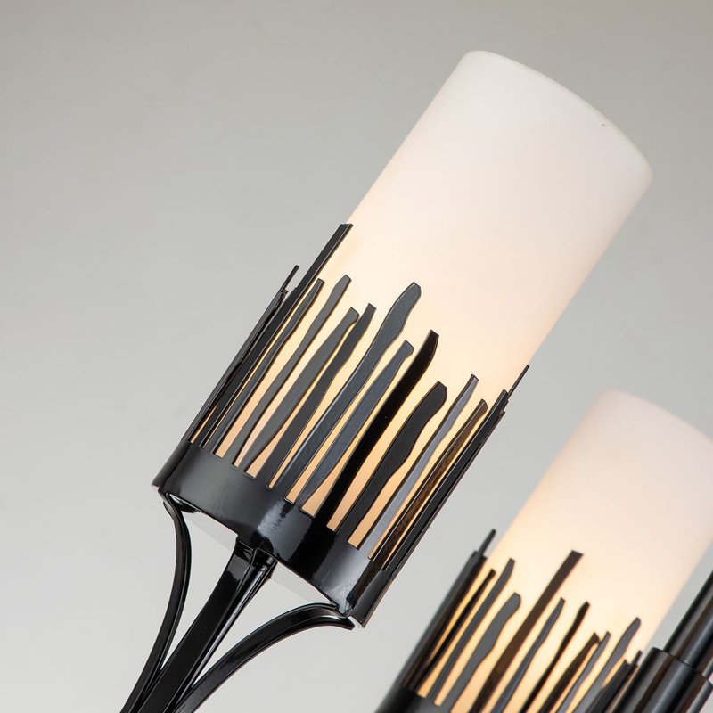Sawgrass 3 - Light Unique Classic Chandelier, Matte Black