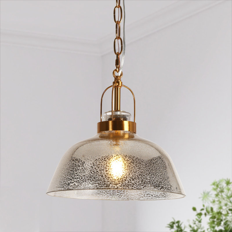 Petit luminaire suspendu dôme 1 lumière Beesley