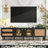 80'' Tv Entertainment Center With Design - Solid Construction Table For Tvs Ample Media Space,-32718641