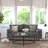 Mid-Century Modern Sofa with Tufted Upholstery & Solid Wood Legs-669879205