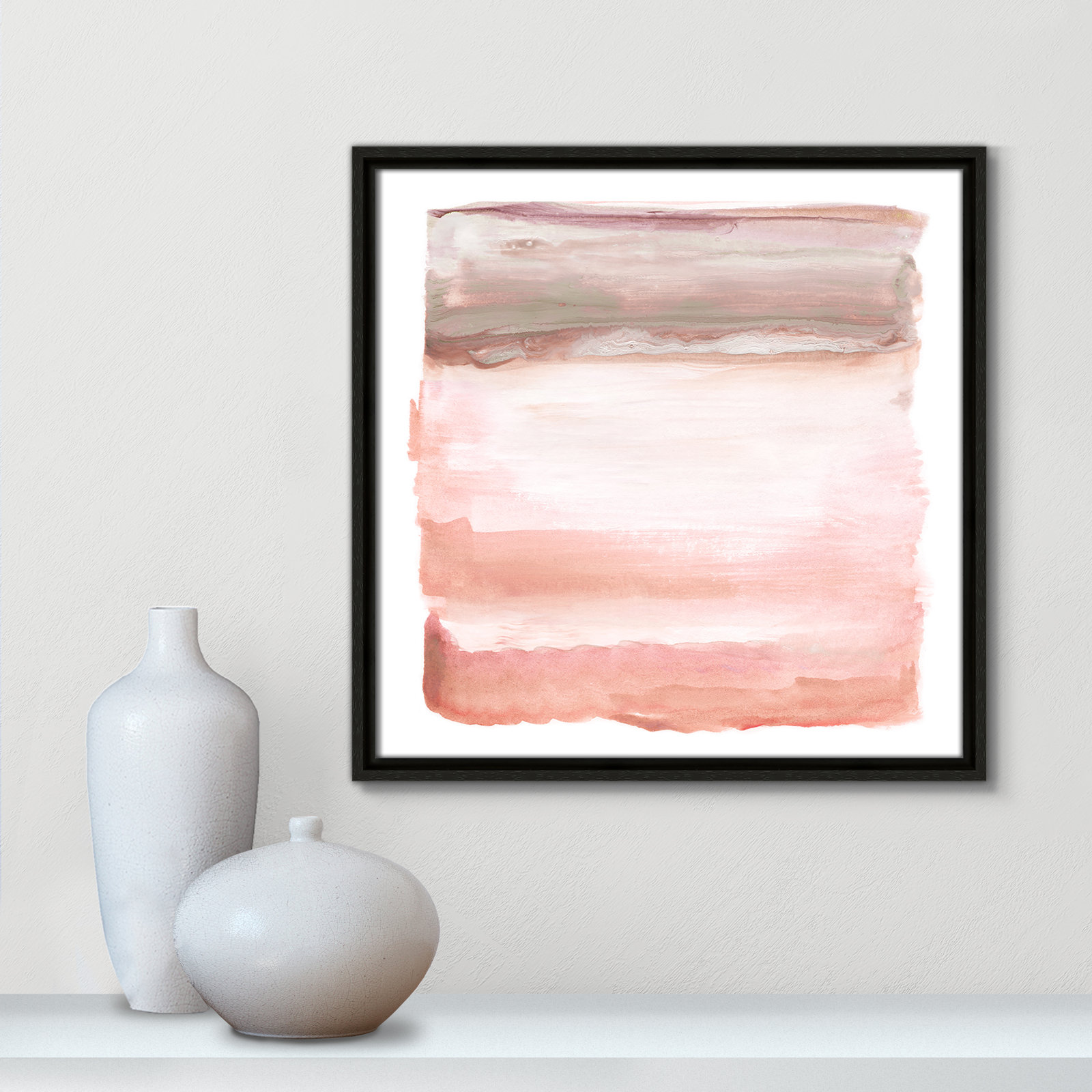 Boho Sky I by Nan- Floater Frame Print on Canvas, Espresso, 17.5" H x 17.5" W x 2" D