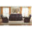 3 - Piece Modern Soft Vegan Leather Manual Reclining Living Room Set-444498164