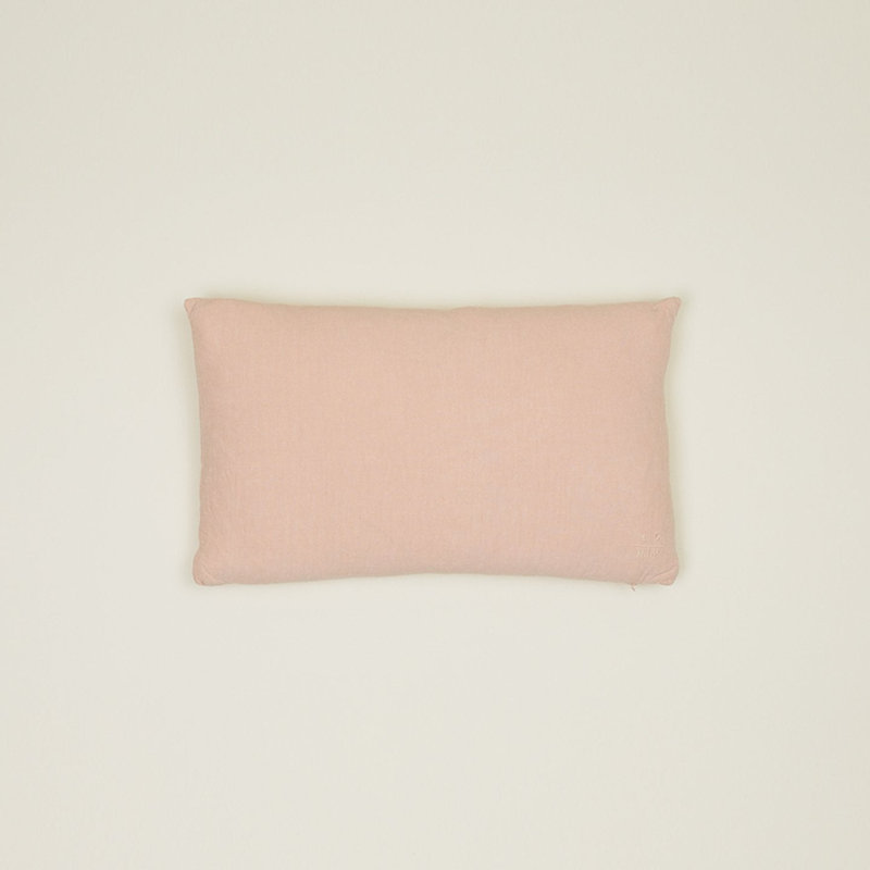Simple Linen Pillow Cover & Insert, Blush, Rectangle 12" H x 22" W