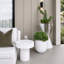 Pot à fleurs en sablier Sespritz - H35,5 po - blanc-335216085-382378469