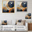 «Yellow and Black Landscape Symphony IV - Abstract Landscape», art mural-2018087940-1974384444