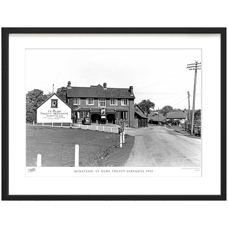 Minstead, Ye Olde Trusty Servante 1955 by Francis Frith - Single Picture Frame Print, 45cm H x 60cm W x 2.3cm D