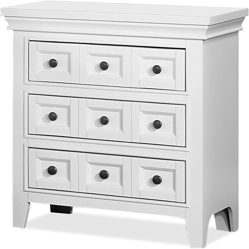 Table de chevet 3 pièces, Blanc