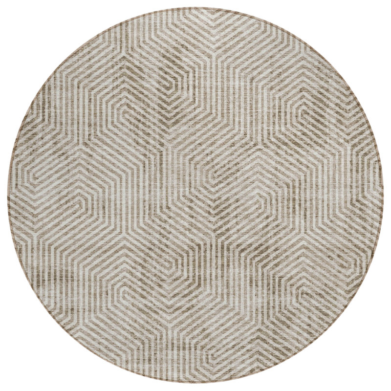 Tapis intérieur / extérieur Maliana, Rond 8 pi