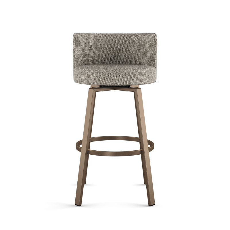 Comptoir pivotant et tabouret Hokku Designs Parodi, Bronze, Tabouret de bar (siège d'une hauteur de 30 po), Crème et brun