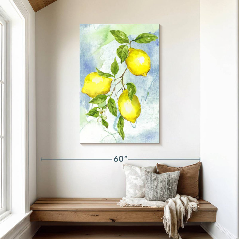 Yarlin Painterly Lemons II, 45" H x 30" W