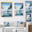 " Teal Glacier Frozen Horizon "-91390406-91390407