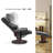 Bellemy Vegan Leather Swivel Recliner with Ottoman, 360 Degree Swivel Wood Base-704945762