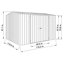 Abri de rangement en métal galvanisé l 10 pi x P 10 po Absco Premier-92300890