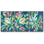 Blue Tropics I, ensemble de 3 toiles encadrées sur toile-97758343-97758344