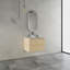 Meuble-lavabo mural avec lavabo d'art en céramique