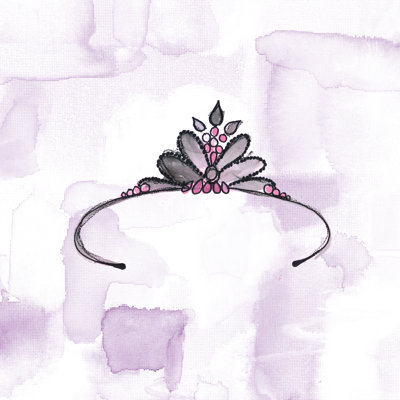 Cute Crown 2 - Wrapped Canvas Painting