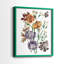 «Garden Bouquets I», reproduction encadrée de qualité supérieure - prête à être accrochée - aucun clou requis - aucun clou requis-1957383520-1957383523