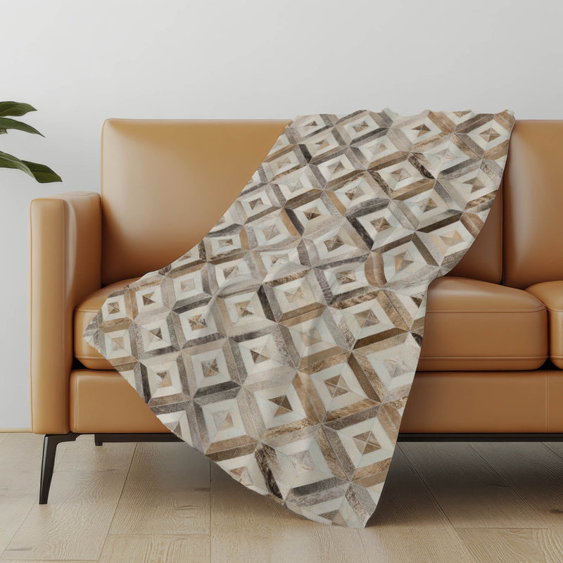 Addison Machine Washable Sherpa Diamonds Throw Blanket