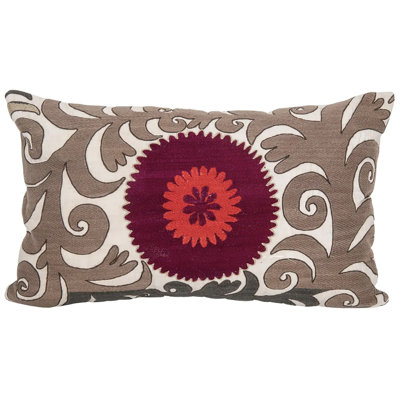 Vintage Embroidered Suzankari Pillow Cover And Insert