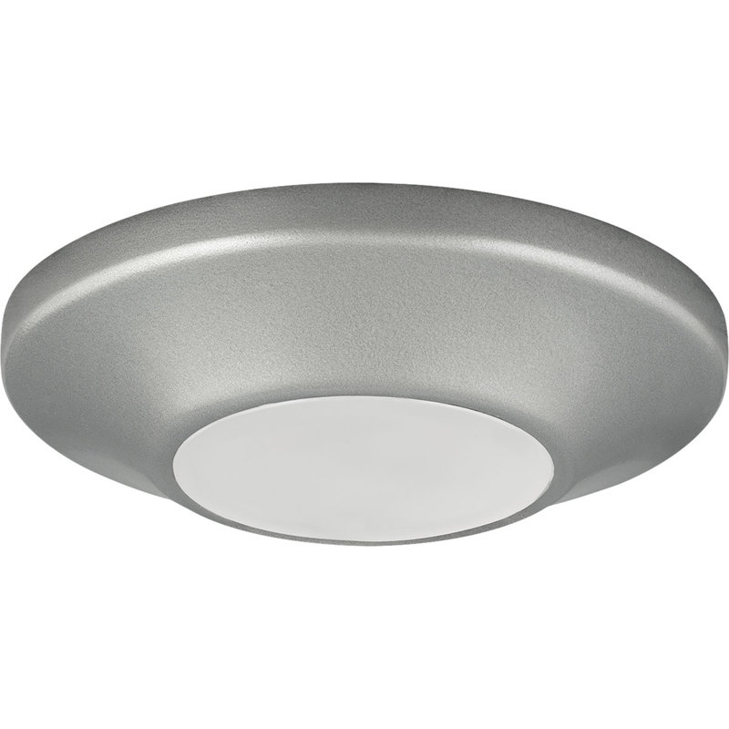 Plafonnier encastré 1 lumière, Gris métallisé