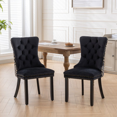 Ensemble de 2 tapis en velours Cleland avec dossier haut de gamme