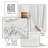 Complete 22 Piece Bathroom Accessory Set with Bath Rugs, Shower Curtain Set, Liner, and Hooks-95756587