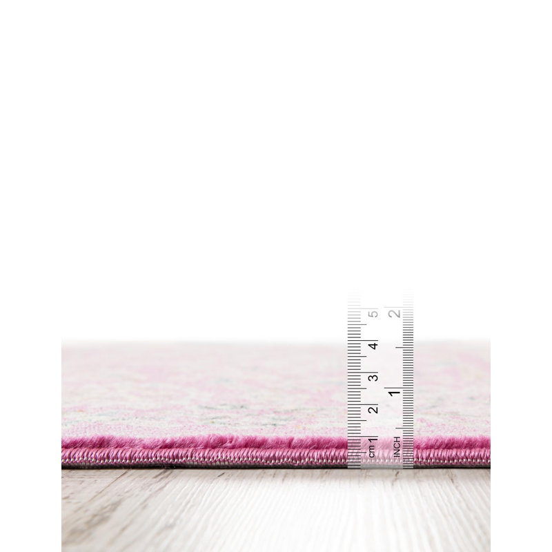  Blossom Rug, Rectangle 3'3" x 5'3", Pink