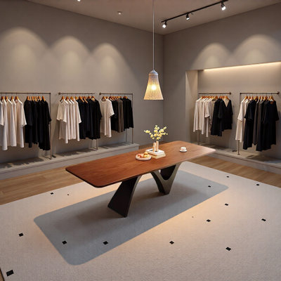 Table de présentation haut de gamme pour magasin de vêtements