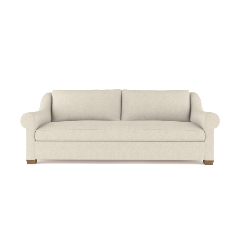 Canapé Thompson, Huître de lin Box Weave, H 32 po x l 84 po x P 41 po, Ébène