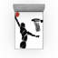 Ensemble de 2 draps-housse Ambesonne Youth, joueur de basketball art cannelle noir et blanc-106776704