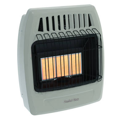 ProCom Cedar Ridge Hearth Dual Fuel Ventless Flame Space Natural Gas and  Propane Infrared Wall Mounted Heater with Automatic Thermostat | Wayfair