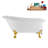 58" Streamlin Clawfoot Tub,Tray,Drain, Clawfeet-101628929-102219864