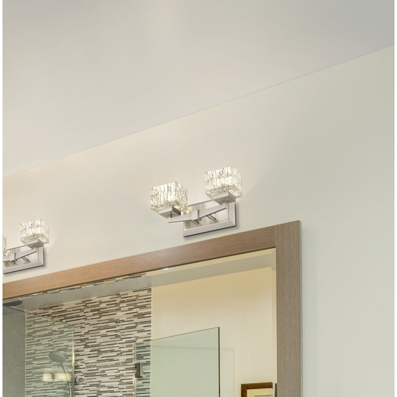 Bechard 2 - Light Dimmable Vanity Light, Chrome, Yes