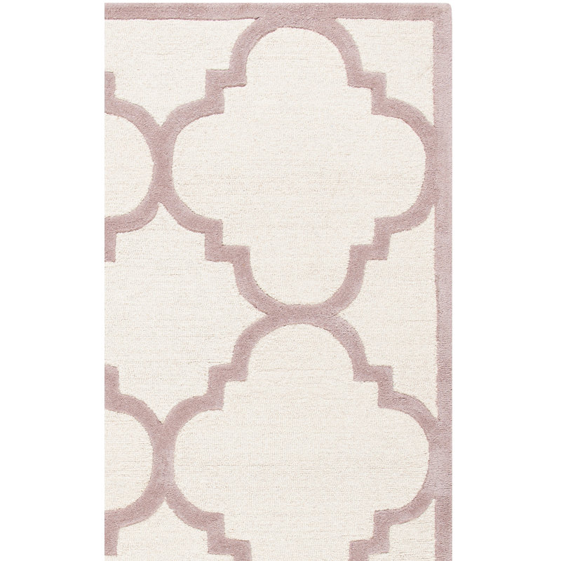 Cannen Hand Tufted Wool Geometric Rug, Rectangle 2'6" x 4'