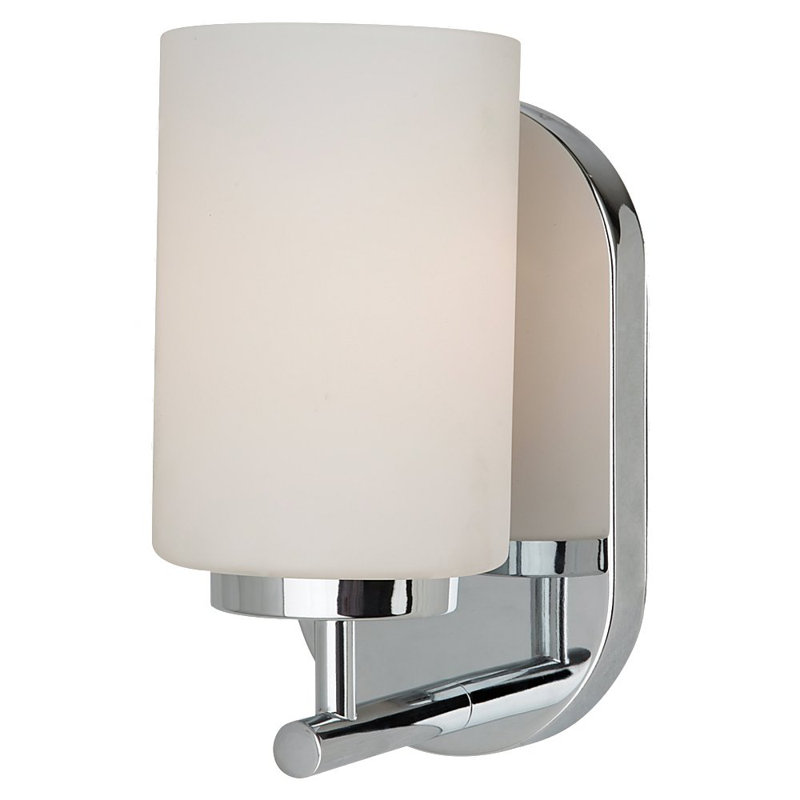 Oslo One Light Wall / Bath Sconce from Generation Lighting , Chrome, No