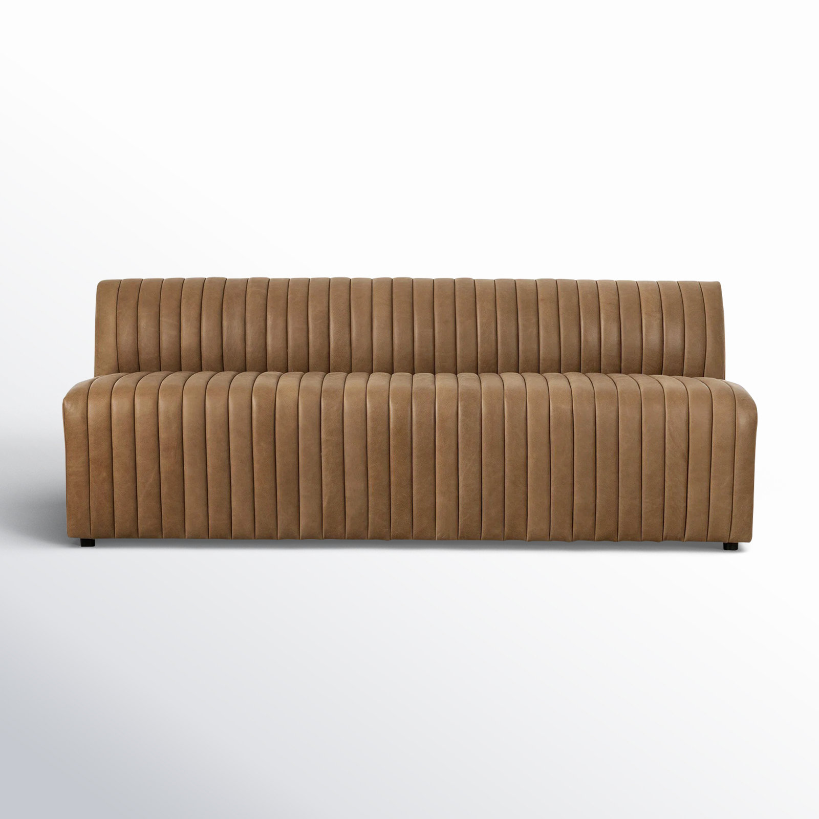 Brandt Bench, 31.5" H x 82" W x 28" D, Palermo Drift Genuine Leather