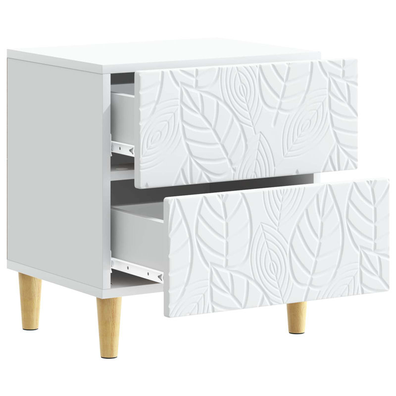 43cm W Solid Wood Bedside Table