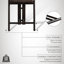 Tabouret de bar tapissier à hauteur de comptoir de 26 po avec siège brun bringé Caspia-124553744