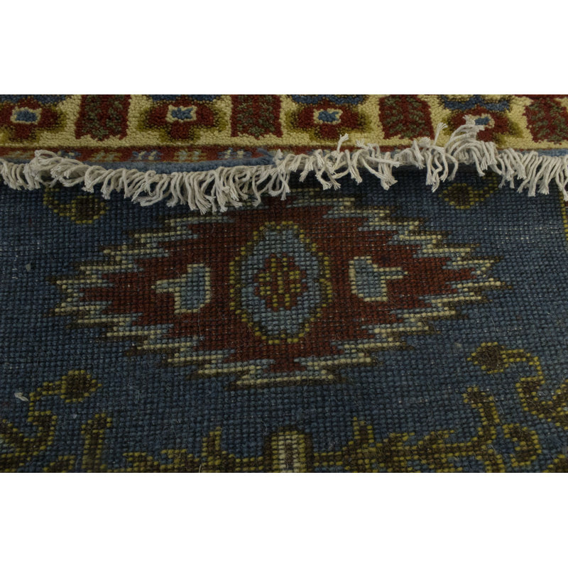 Tapis de couloir oriental bleu Ehudd