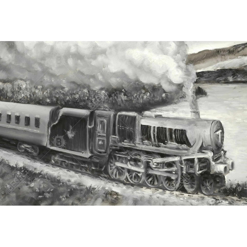 «Vintage Passager Locomotive» sur toile