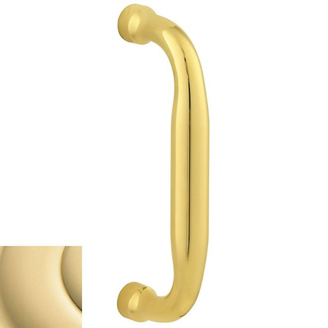 Utility Door Pull Plate, 9.1" H x 2.8" W x 2.1" D, Unlacquered Brass