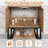 Azai 24" Modern Single Bathroom Vanity Set with Ceramic Sink Top, Open Shelf, Metal Frame-1920207029
