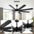54"/72" Large Ceiling Fan With LED Lights And Remote Control,6-Speed, Reversible Quiet DC Motor, Timer for Indoor/Covered Outdoor-2130112538-2130112532