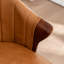 Chaise de salle à manger rembourrée en similicuir Devault-1762743383