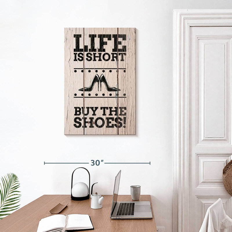 Shuttleworth Shoe Lover Typography, 30" H x 20" W